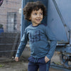 Jongens T-shirt longsleeve van Koko Noko in de kleur Blue in maat 128.