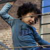 Jongens T-shirt longsleeve van Koko Noko in de kleur Blue in maat 128.