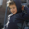Jongens Sweater with hood van Koko Noko in de kleur Blue in maat 128.