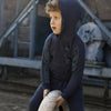 Jongens Sweater with hood van Koko Noko in de kleur Blue in maat 128.