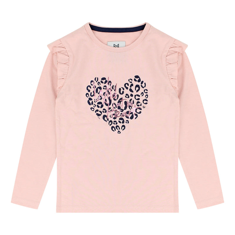 Meisjes T-shirt longsleeve van Koko Noko in de kleur Pink in maat 128.