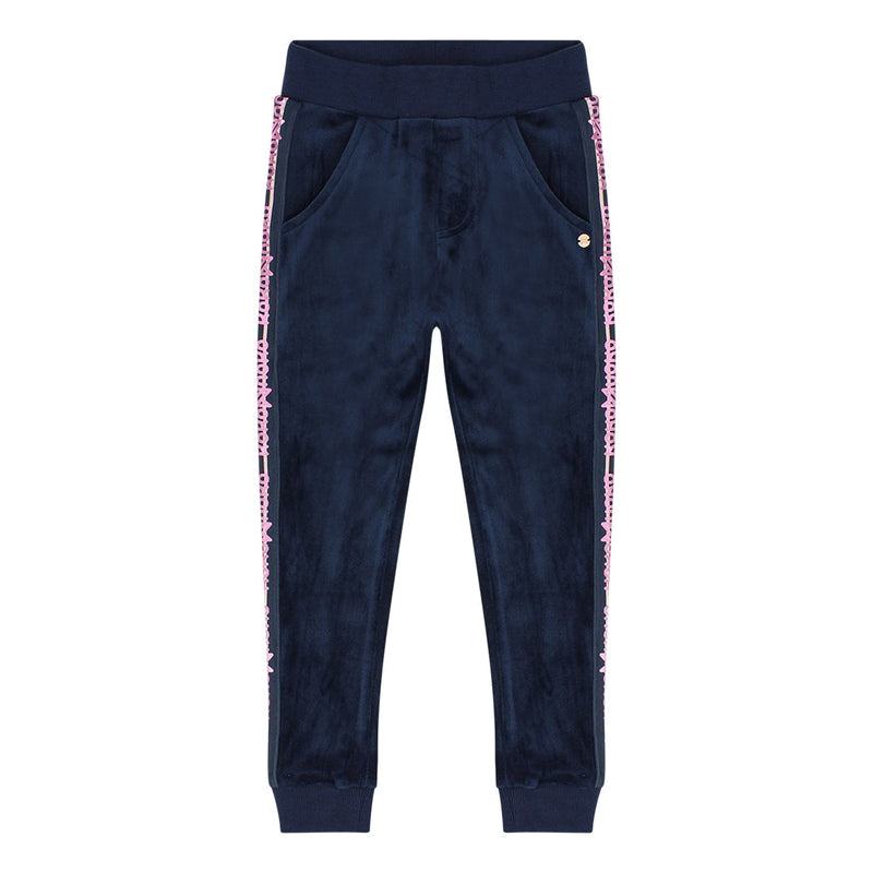 Meisjes Jogging trousers van Koko Noko in de kleur Navy in maat 128.
