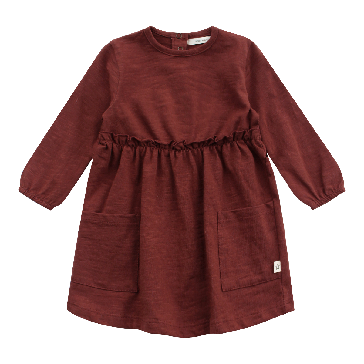 Your Wishes Dress Plain Slub | Brianna