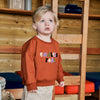 Meisjes Sweater Solid | Nio van Your Wishes in de kleur Ginger Biscuit in maat 92.