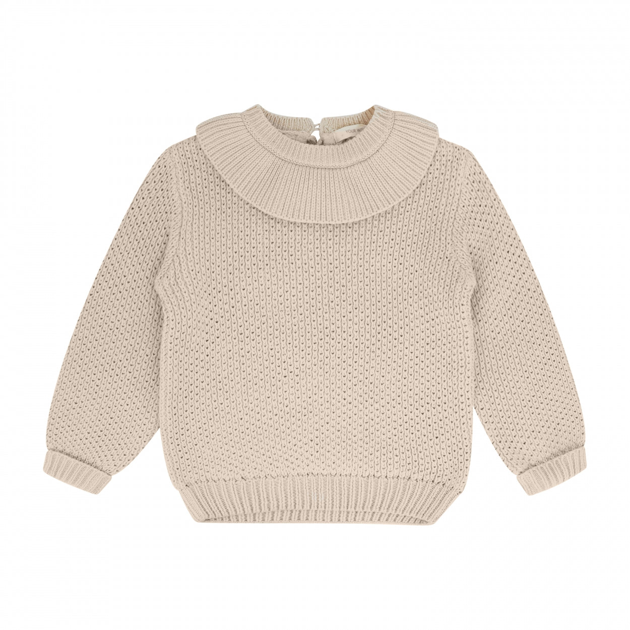Meisjes Sweater Rib Knit | Gianna van Your Wishes in de kleur Honeycomb in maat 134-140.