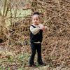 Meisjes Broek Twist | Geertje van Your Wishes in de kleur Dark Brown in maat 134-140.