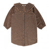 Meisjes Jurk Saxon | Geanne van Your Wishes in de kleur Dark Brown in maat 92.