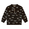 Jongens Shirt lange mouw Ducks | George van Your Wishes in de kleur Dark Brown in maat 92.
