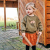 Meisjes Rokje Slub | Benthe van Your Wishes in de kleur Ginger Biscuit in maat 92.
