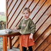 Meisjes Rokje Slub | Benthe van Your Wishes in de kleur Ginger Biscuit in maat 92.
