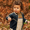 Jongens Vest Trainer | Camiel van Your Wishes in de kleur Night Blue in maat 134-140.