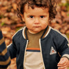 Jongens Vest Trainer | Camiel van Your Wishes in de kleur Night Blue in maat 134-140.