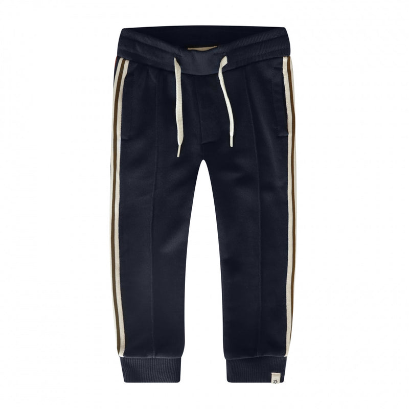 Jongens Broek Trainer | Givano van Your Wishes in de kleur Night Blue in maat 134-140.