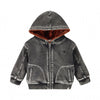 Jongens Spijkerjas Knitted Denim | Gregory van Your Wishes in de kleur Light Grey in maat 92.