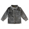Jongens Shirt lange mouw Knitted Denim | Gerrit van Your Wishes in de kleur Light Grey in maat 92.