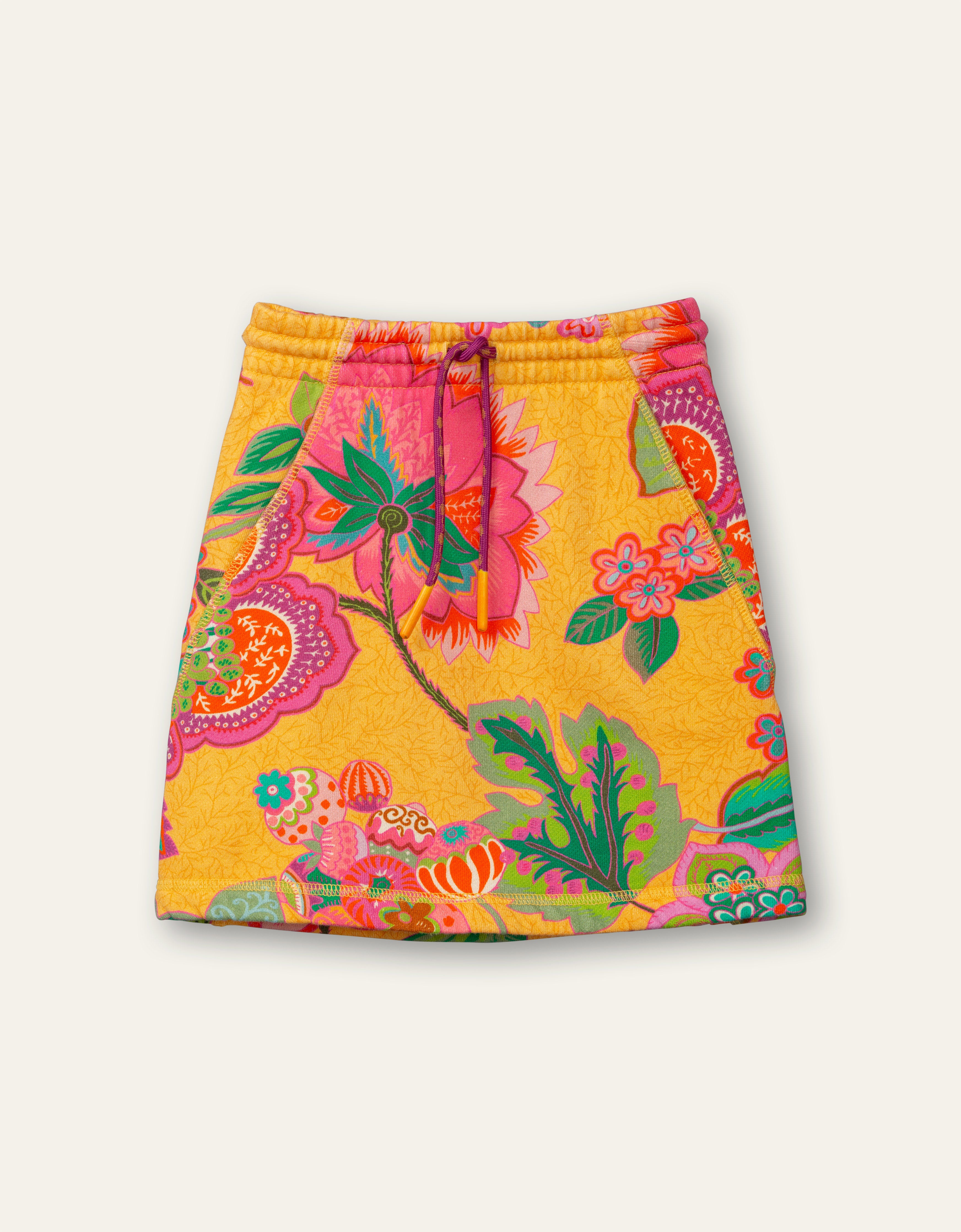 Oilily Sazzel sweat skirt 47 AOP Vintage flower yellow