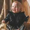 Meisjes Blouse Ruffle - Cynthia - black van Your Wishes in de kleur Black in maat 134/140.