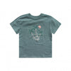 Jongens Shirt Solid | Eddie van Your Wishes in de kleur Goblin Blue in maat 92.