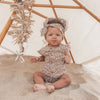 Meisjes Jumpsuit Flore Tan | Alyna van Your Wishes in de kleur Indian Tan in maat 68.