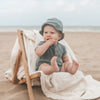 Jongens Bucket hat Towel | Alan van Your Wishes in de kleur Goblin Blue in maat 74-80.
