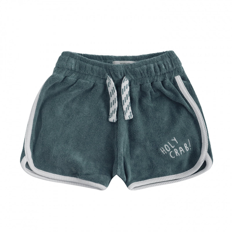 Jongens Broek Towel | Enrico van Your Wishes in de kleur Goblin Blue in maat 92.