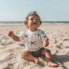 Jongens Shirt Star Fish | Elvar van Your Wishes in de kleur Chalk in maat 68.