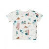 Jongens Shirt Beach Life | Ezra van Your Wishes in de kleur Multicolor in maat 92.