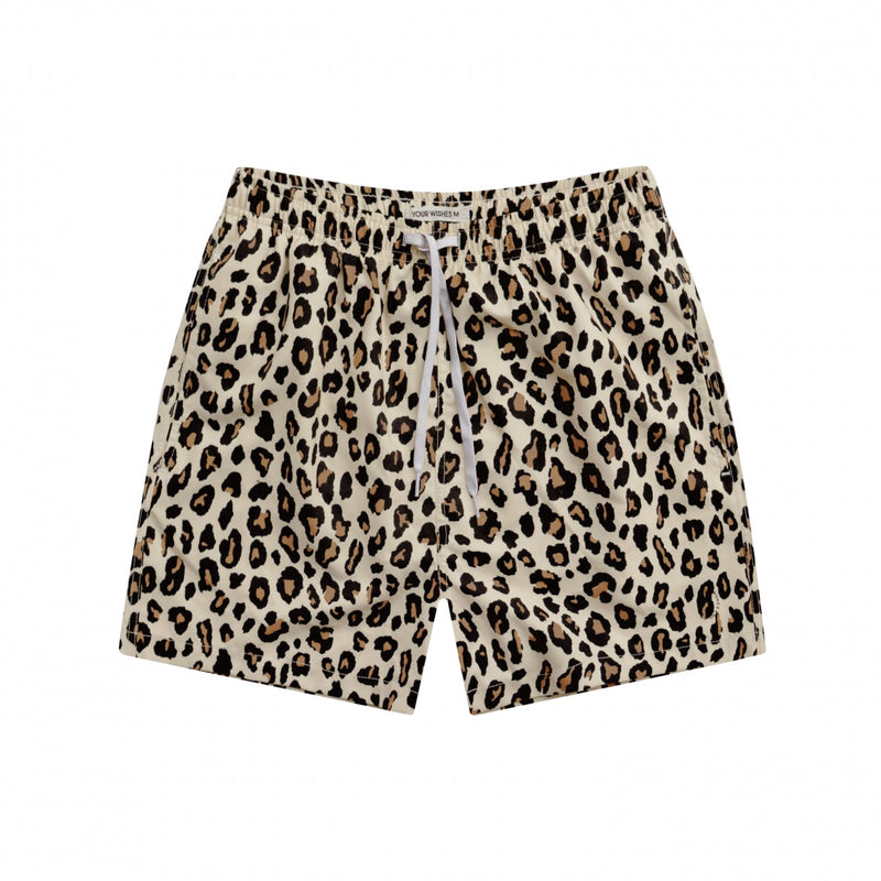 Jongens Zwemshort Leopard Tan | Swim Short Men van Your Wishes in de kleur Indian Tan in maat XL.