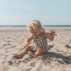 Meisjes Badpak Leopard Tan | Sienna van Your Wishes in de kleur Indian Tan in maat 134-140.