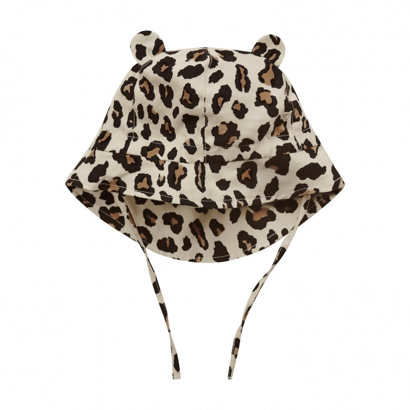Jongens Zomerhoed Leopard Tan | Sidney van  in de kleur Indian Tan in maat 86-92.