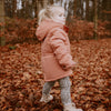 Meisjes Jas Oumi | Parka van Your Wishes in de kleur Canyon Rose in maat 122-128.