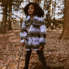 Meisjes Jas Orly | Wool Check van  in de kleur Multicolor in maat 122-128.