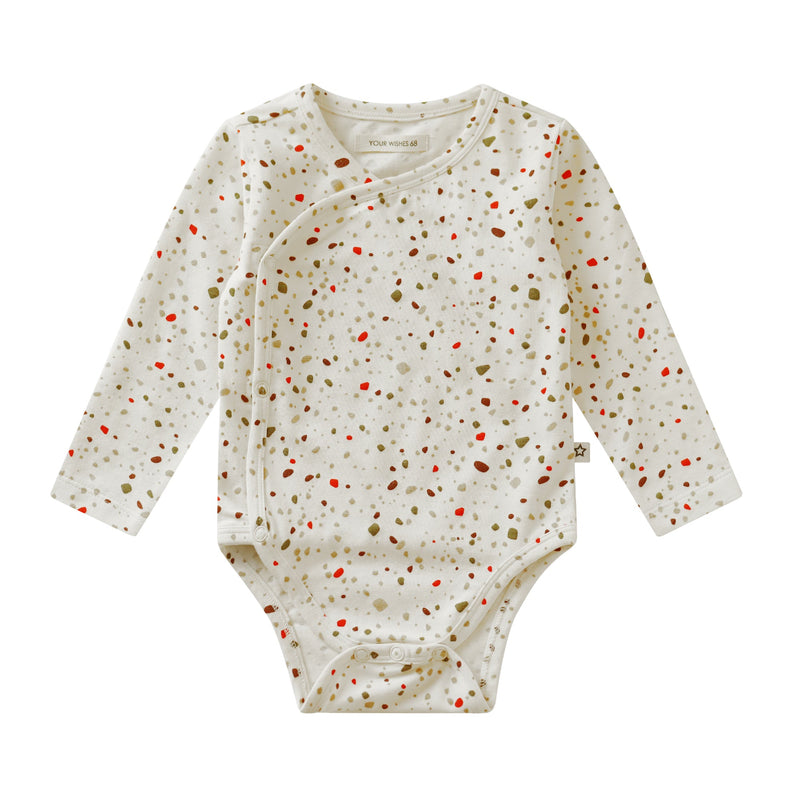 Jongens Romper Aaike | Stones van Your Wishes in de kleur Ecru in maat 74.