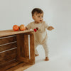 Jongens Shirt Arwen | Stone van Your Wishes in de kleur Putty in maat 74.