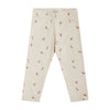 Meisjes Legging Nova | Cherry van Your Wishes in de kleur Putty in maat 74.