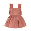 Meisjes Jurk Juul | Muslin van Your Wishes in de kleur Blush Pink in maat 74.