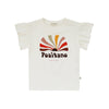 Meisjes Shirt Jazz | Positano Sun van Your Wishes in de kleur Ecru in maat 134-140.