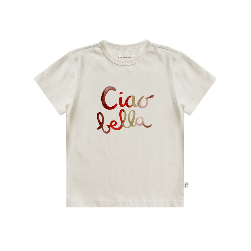Meisjes Shirt Arwen | Ciao Bella van Your Wishes in de kleur Ecru in maat 134-140.