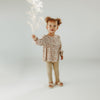 Meisjes Legging Jill | Twin Rib van Your Wishes in de kleur Slate Green in maat 98.