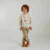 Jongens Broek Jorn | Cotton Stretch van Your Wishes in de kleur Slate Green in maat 134-140.