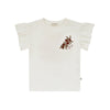 Meisjes Shirt Jazz | Olive van Your Wishes in de kleur Ecru in maat 98.