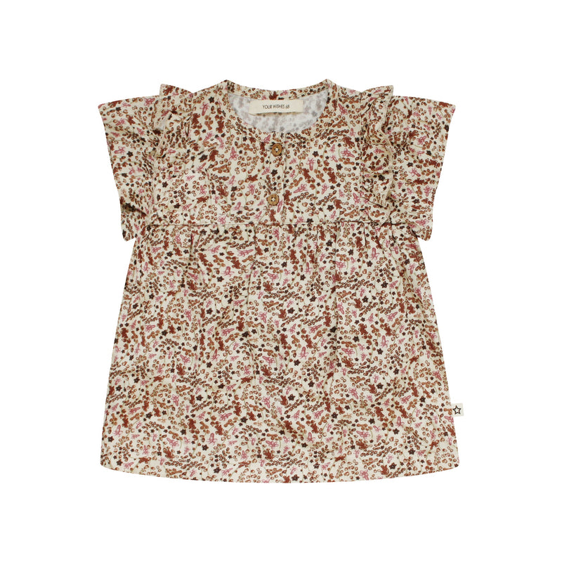 Meisjes Jurk Jentel | Millefiori van Your Wishes in de kleur Multicolor in maat 74.