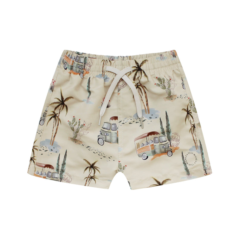 Jongens Swimshorts Shawn | Gelato Life van Your Wishes in de kleur Multicolor in maat 134-140.
