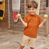 Jongens T-Shirt Solid | Djamie van Your Wishes in de kleur Glazed Ginger in maat 92.