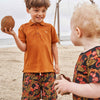 Jongens T-Shirt Solid | Djamie van Your Wishes in de kleur Glazed Ginger in maat 92.