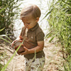 Jongens T-Shirt Solid | Djamie van Your Wishes in de kleur Plantation in maat 134/140.