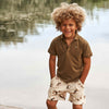 Jongens T-Shirt Solid | Djamie van Your Wishes in de kleur Plantation in maat 134/140.