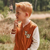 Jongens College Jacket Solid | Dilano van Your Wishes in de kleur Glazed Ginger in maat 92.