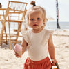 Meisjes Romper Solid | Dorthe van Your Wishes in de kleur Ivory in maat 92.