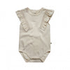 Meisjes Romper Solid | Dorthe van Your Wishes in de kleur Ivory in maat 92.